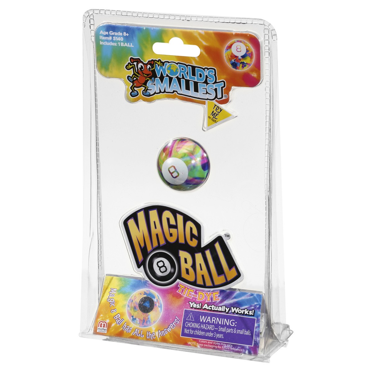 slide 2 of 11, World's Smallest Age Grade 8+ Tie-Dye Magic 8 Ball 1 ea, 1 ct