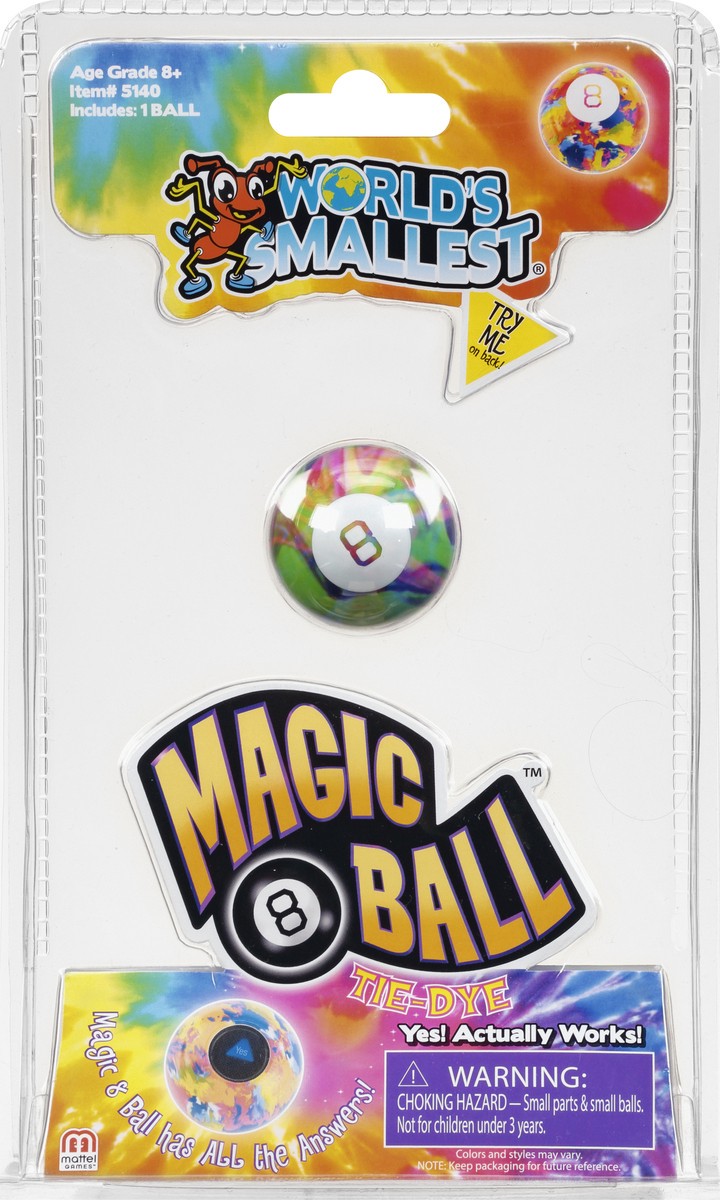slide 1 of 11, World's Smallest Age Grade 8+ Tie-Dye Magic 8 Ball 1 ea, 1 ct