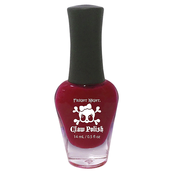slide 1 of 1, Fright Night Ghouls Red Glitter Nail Polish, 0.5 oz