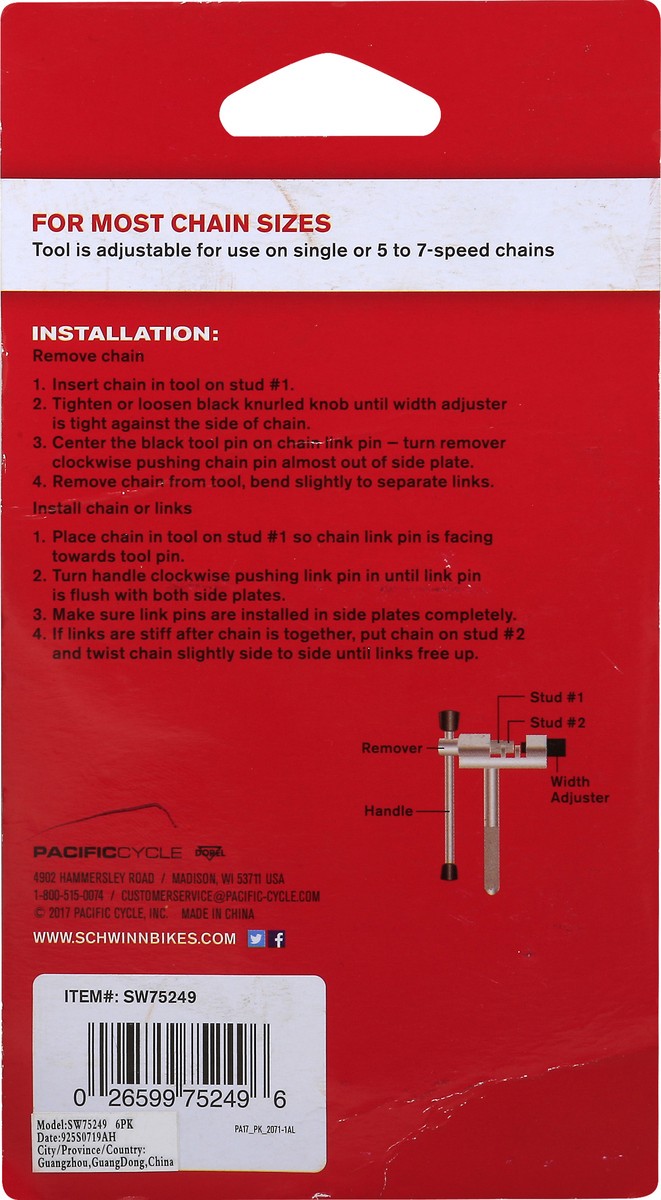 slide 3 of 7, Schwinn Chain Tool, 1 ct