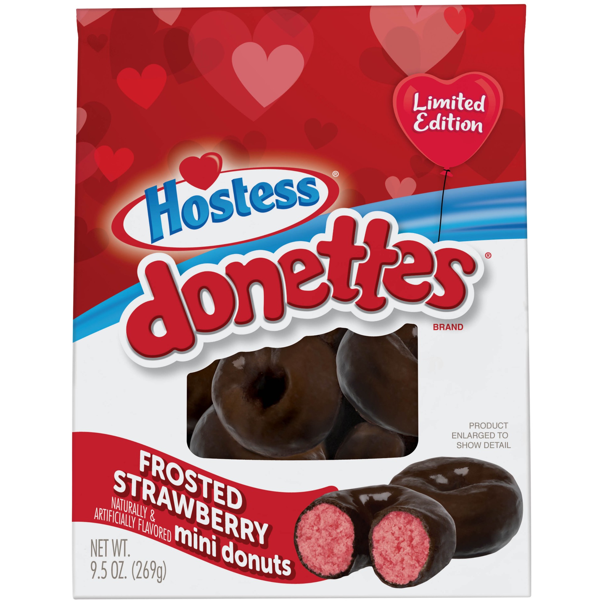 slide 1 of 5, HOSTESS Frosted Strawberry Mini DONETTES Bag, 9.5 oz, 9.5 oz