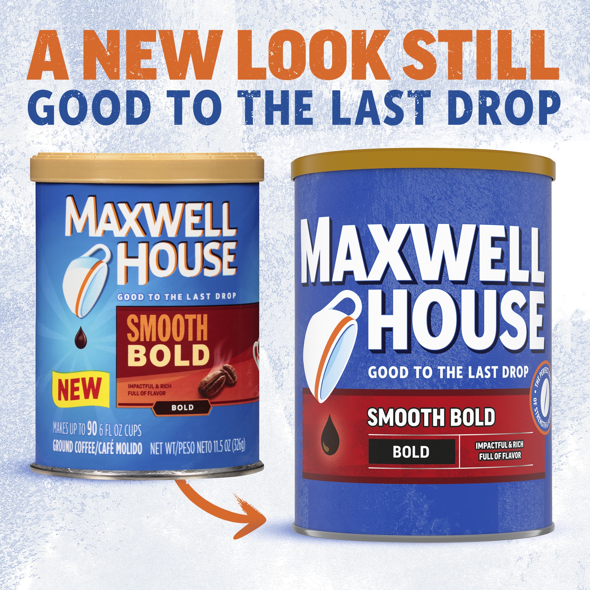 slide 4 of 4, Maxwell House Smooth Bold Dark Roast Ground Coffee, 11.5 oz Canister, 11.5 oz