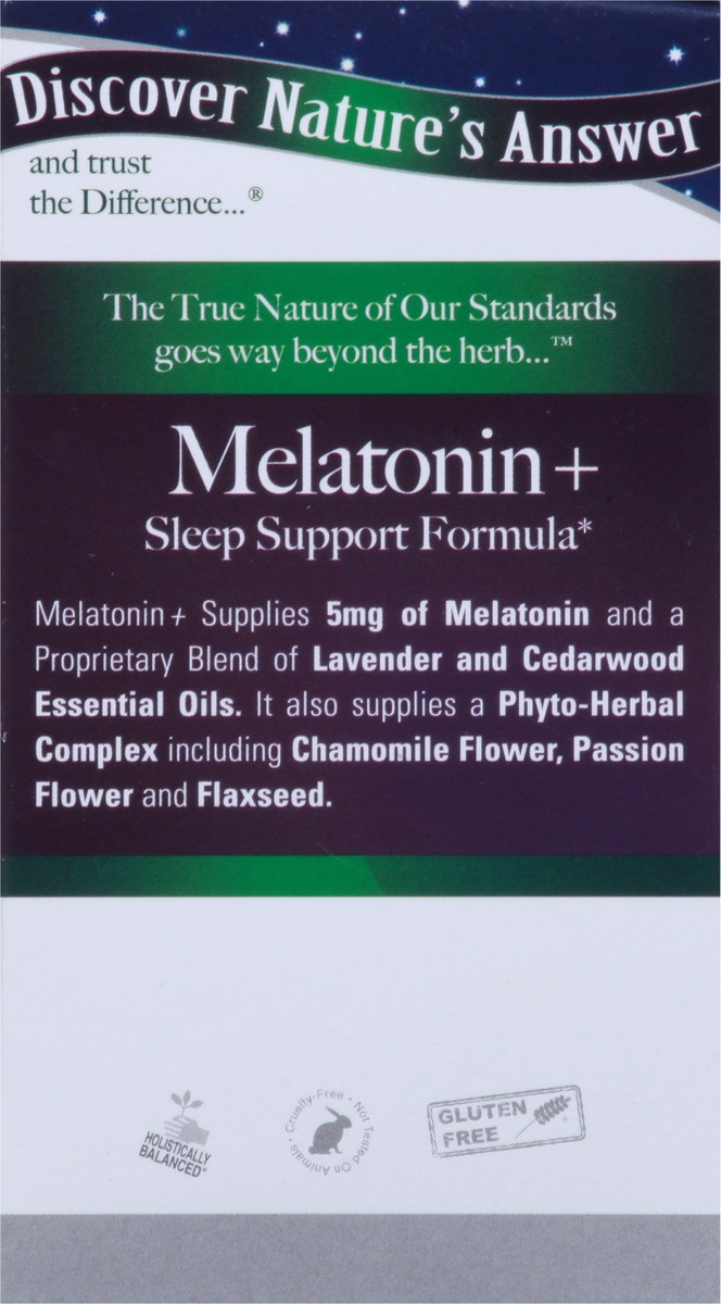 slide 2 of 12, Nature's Answer 5 mg Melatonin+ 60 Vegetarian Capsules, 60 ct