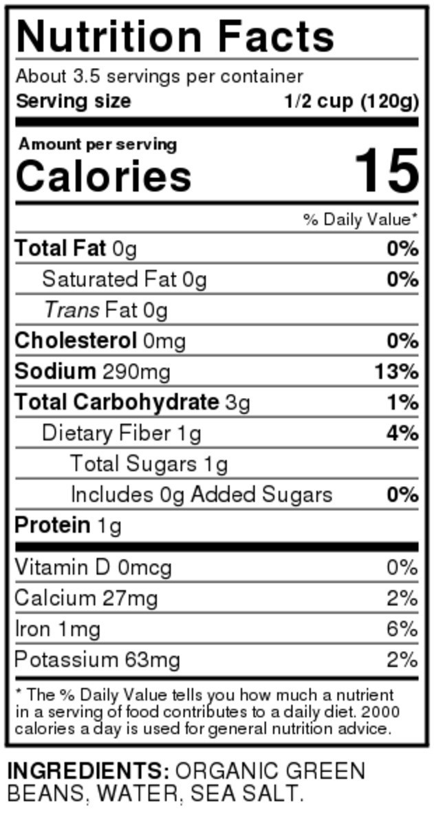 slide 9 of 9, Full Circle Market Green Beans, 14.25 oz