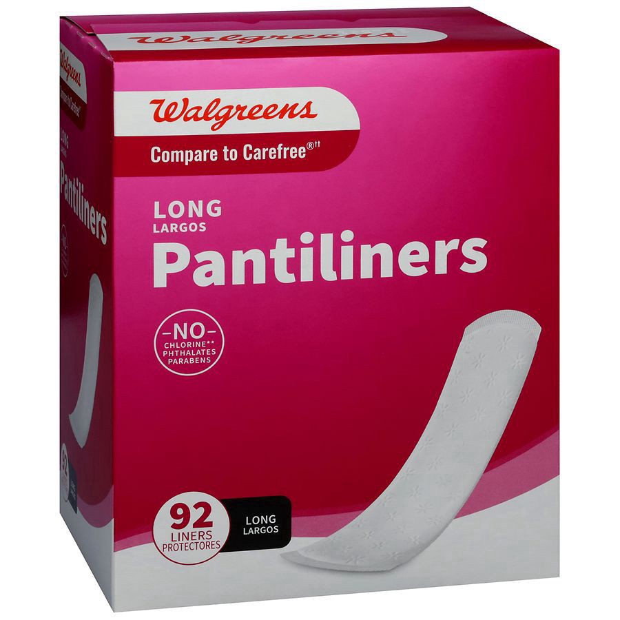 slide 2 of 4, Walgreens Long Pantiliners, 92 ct