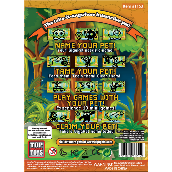 slide 5 of 5, Top Secret Toys Gigapets Virtual Pet, Cryptids, 1 ct