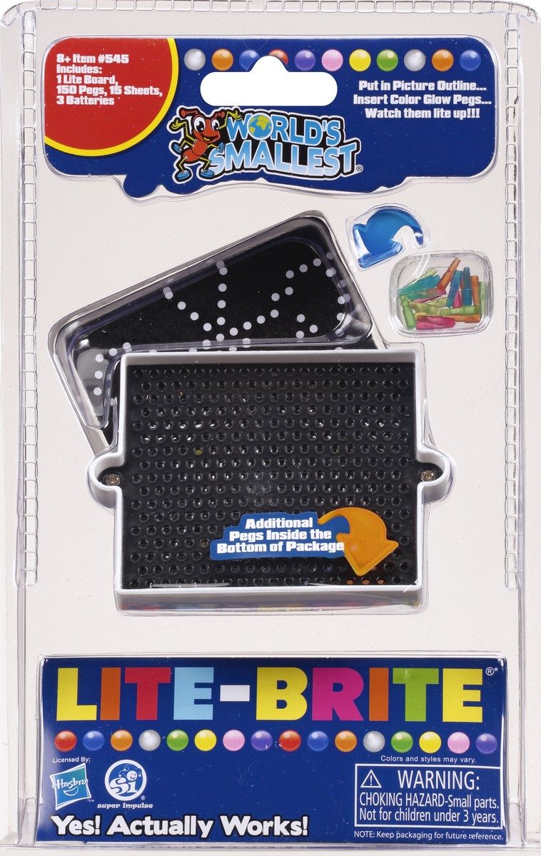 slide 1 of 5, World's Smallest 8+ Lite-Brite 1 ea, 1 ct