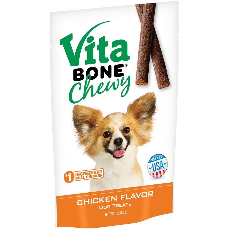 slide 2 of 9, Vita Bony Chewy Chicken Flavor Dog Treats, 3 oz