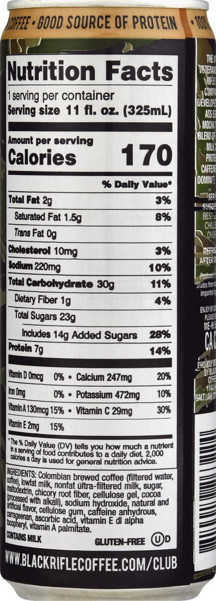 slide 7 of 13, Black Rifle Espresso Mocha Coffee - 11 oz, 11 oz