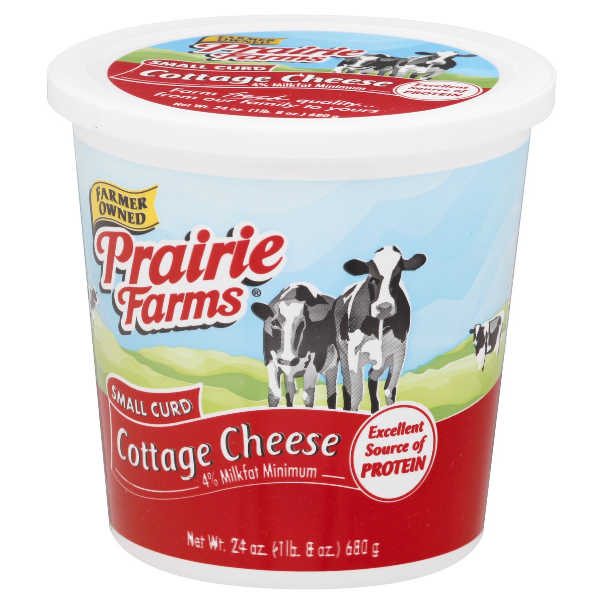 slide 6 of 9, Prairie Farms Small Curd 4% Milkfat Minimum Cottage Cheese 24 oz, 24 oz