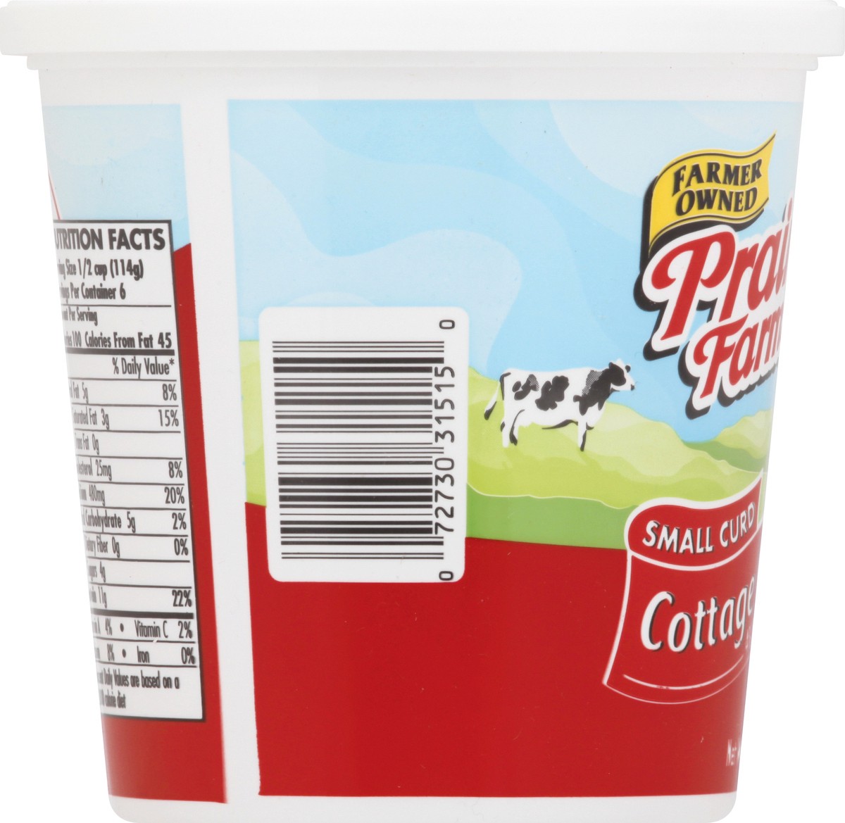 slide 4 of 9, Prairie Farms Small Curd 4% Milkfat Minimum Cottage Cheese 24 oz, 24 oz