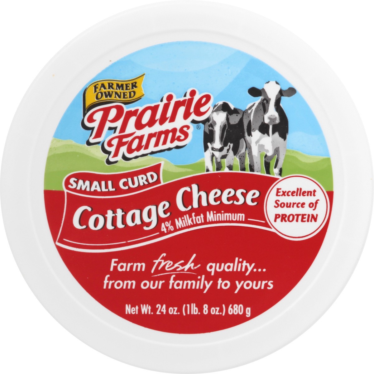 slide 9 of 9, Prairie Farms Small Curd 4% Milkfat Minimum Cottage Cheese 24 oz, 24 oz