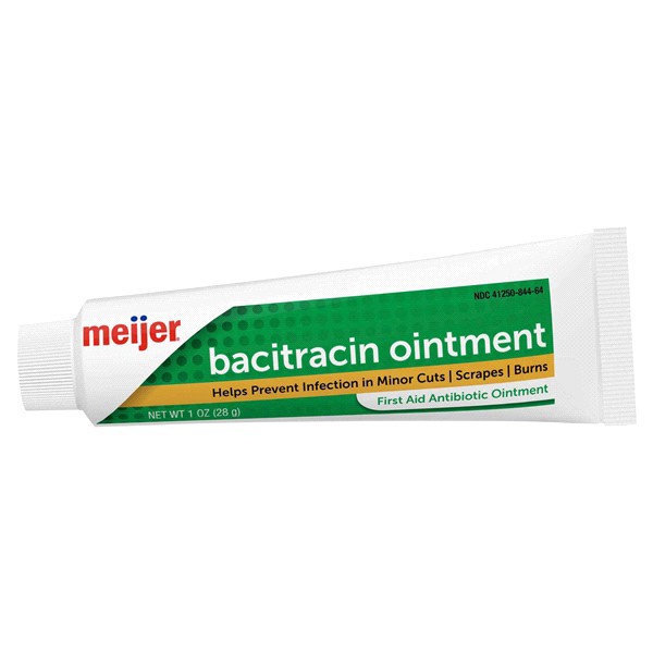 slide 4 of 25, Meijer Bacitracin Ointment, First Aid Antibiotic Ointment, 1 oz