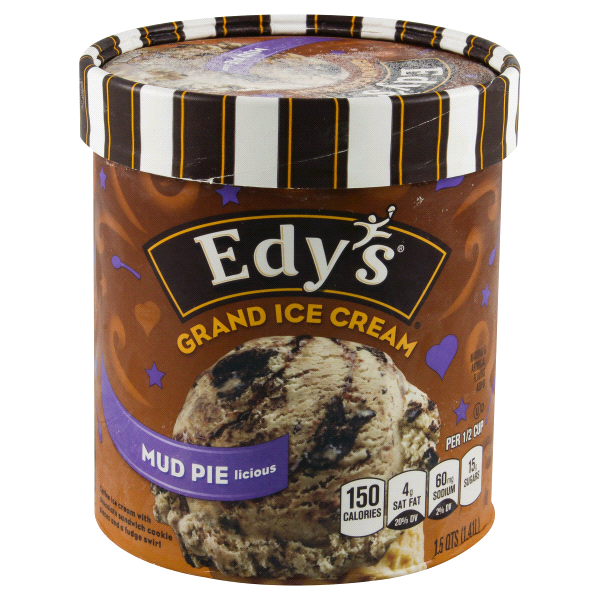 slide 1 of 1, Dreyer's Grand Mud Pie Frozen Dairy Dessert, 48 oz