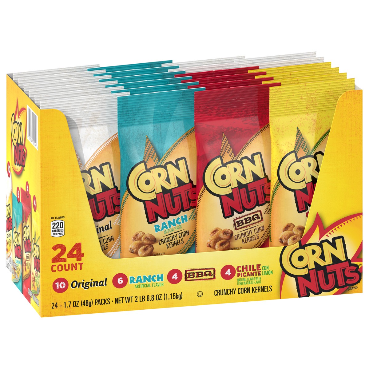 slide 10 of 11, Corn Nuts All Flavors Corn Kernels 24 - 1.7 oz Packs, 24 ct