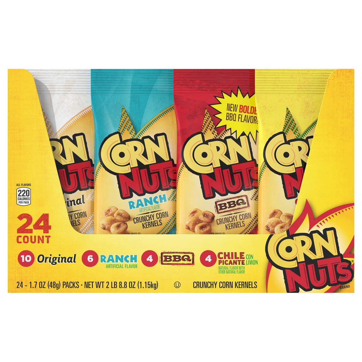 slide 1 of 11, Corn Nuts Corn Kernels Variety Pack 24-1.7 oz. Bags, 24 ct
