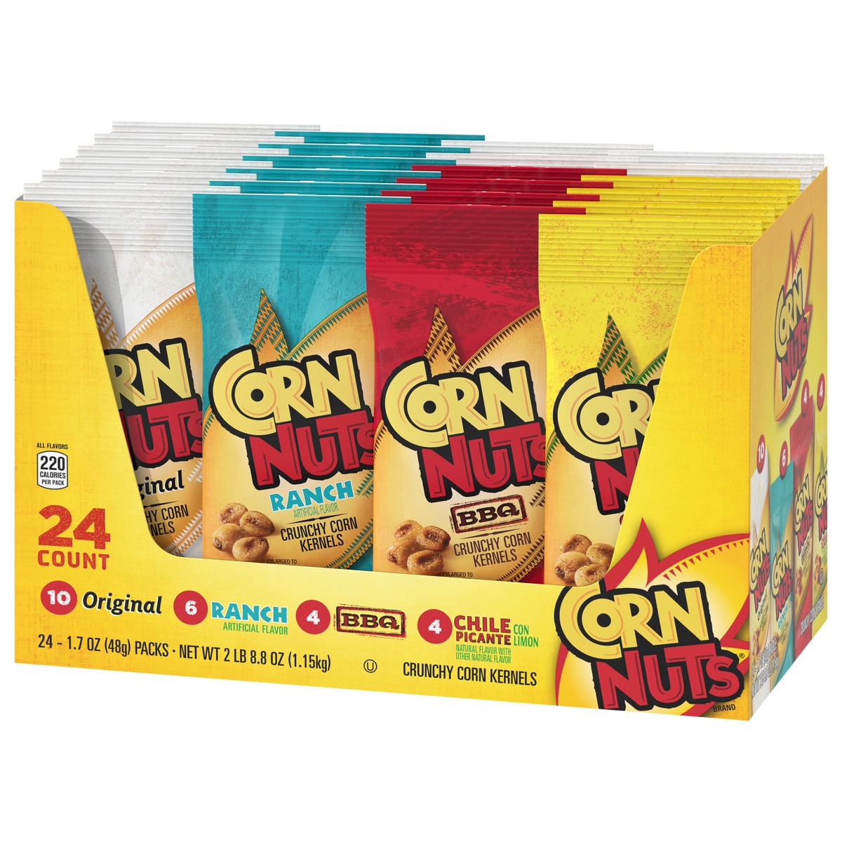 slide 6 of 11, Corn Nuts All Flavors Corn Kernels 24 - 1.7 oz Packs, 24 ct