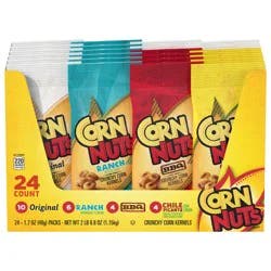 Corn Nuts All Flavors Corn Kernels 24 - 1.7 oz Packs