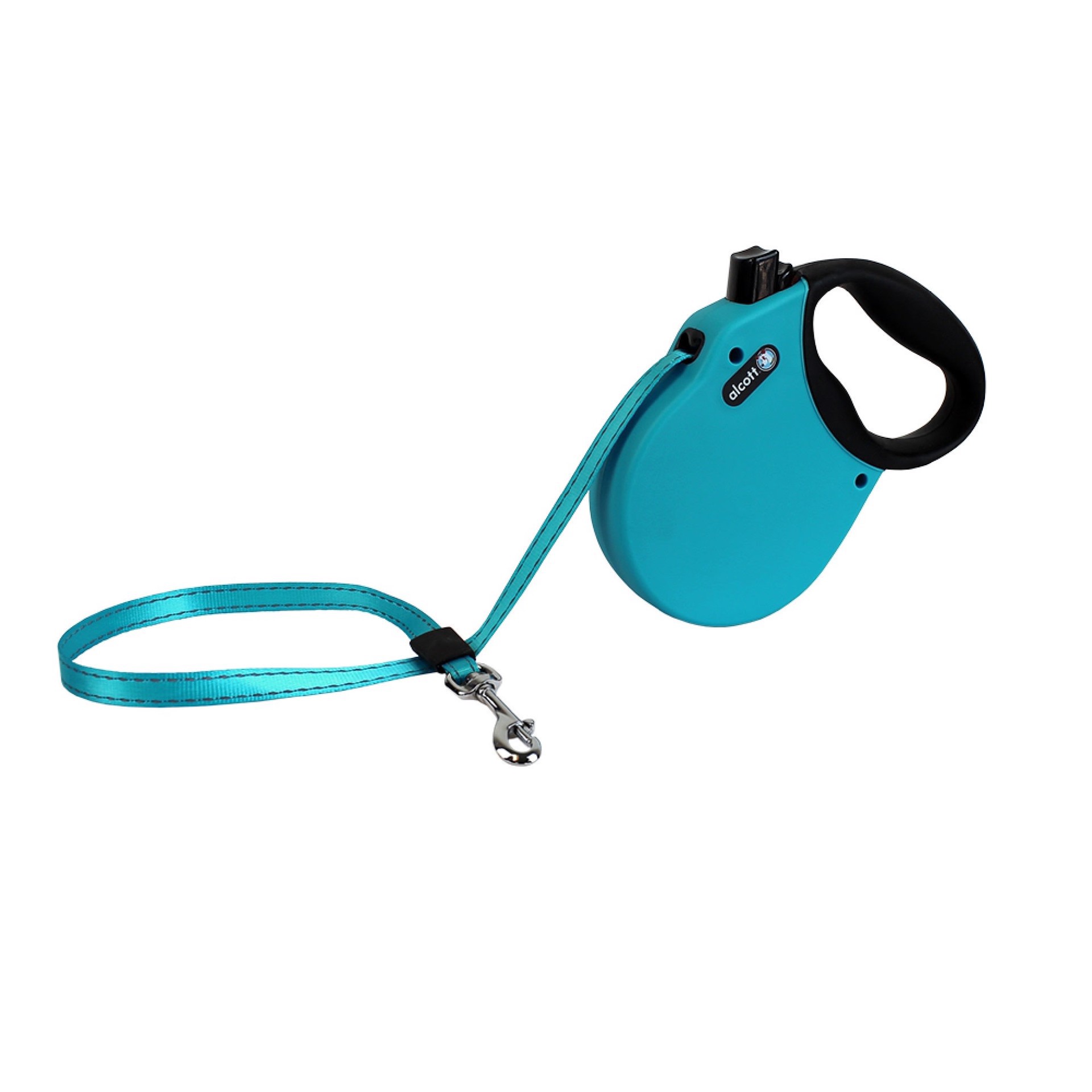 slide 1 of 1, alcott Blue Adventure Retractable Dog Leash for Dogs Up To 45 lbs., 16 ft., 1 ct