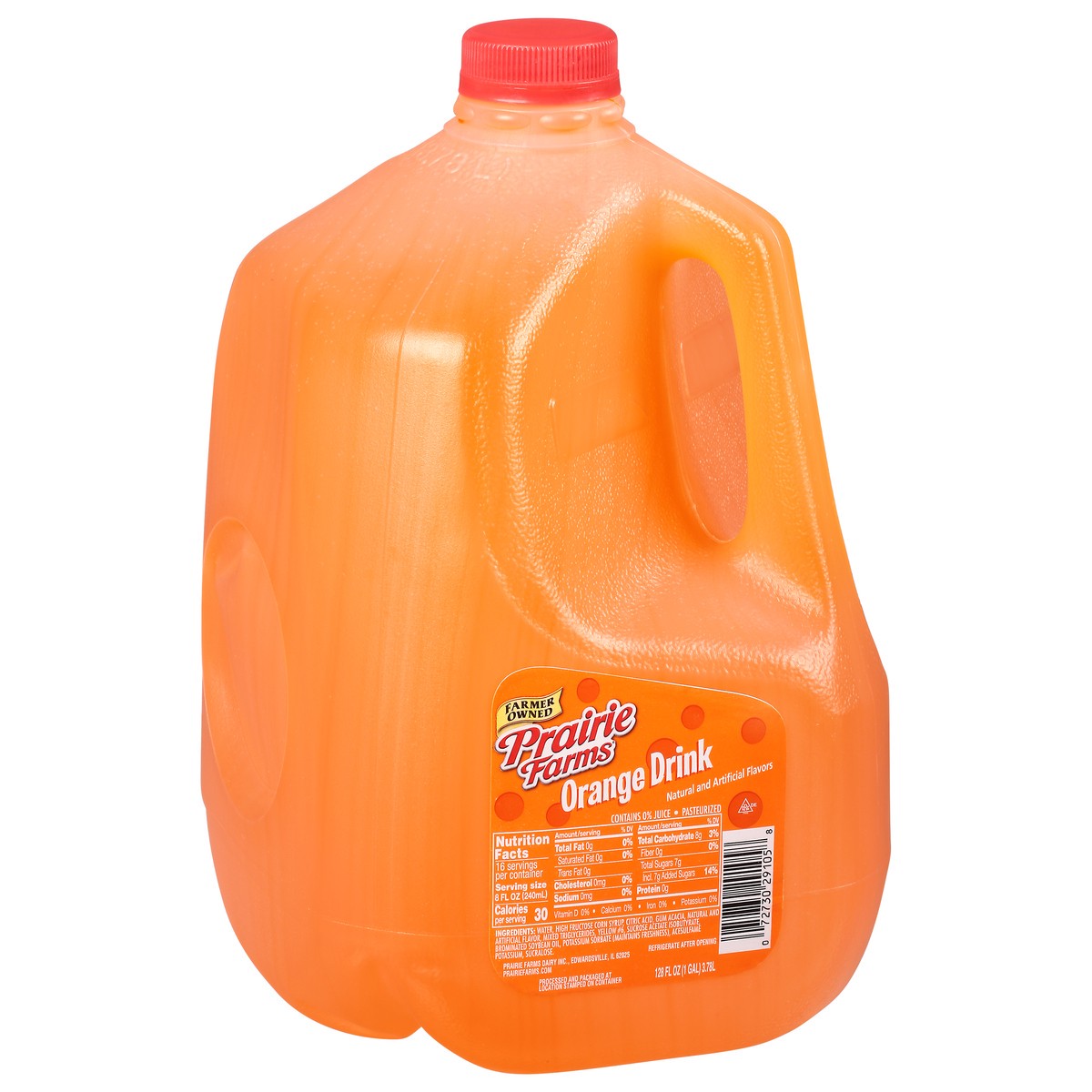 slide 11 of 13, Prairie Farms Orange Drink - 128 oz, 128 oz