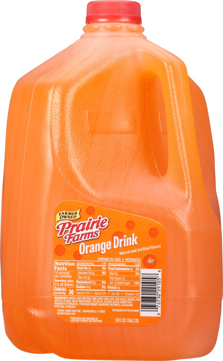 slide 10 of 13, Prairie Farms Orange Drink - 128 oz, 128 oz