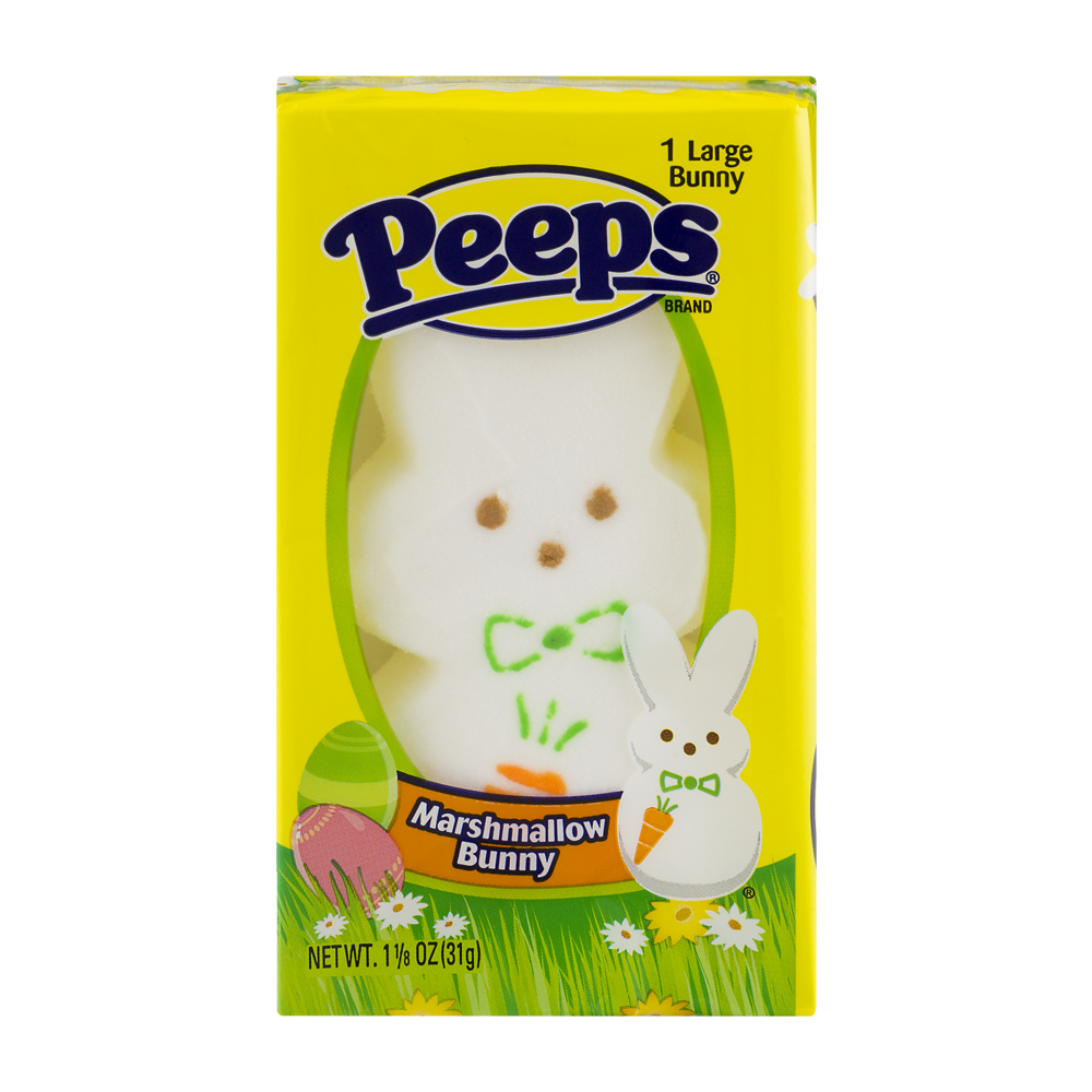 slide 1 of 4, Peeps Large Marshmallow Bunny, 1.125 oz