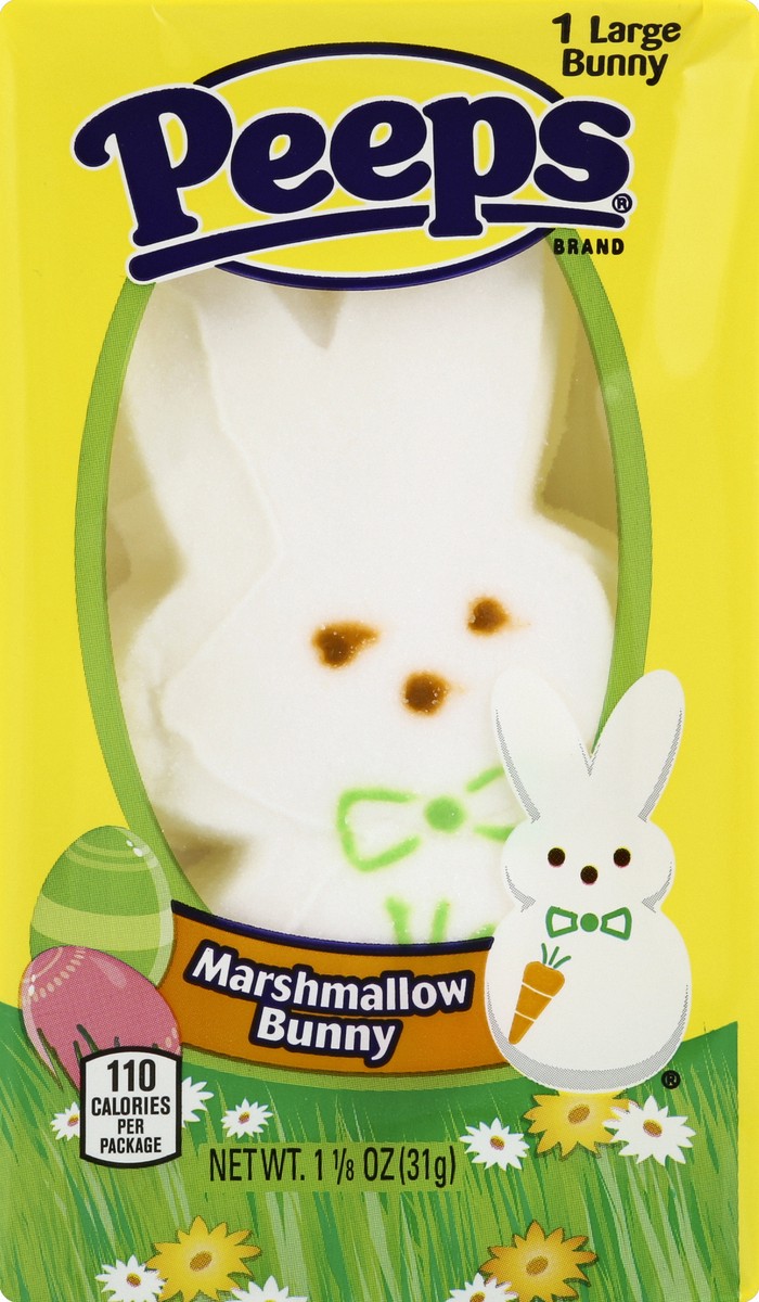 slide 4 of 4, Peeps Large Marshmallow Bunny, 1.125 oz