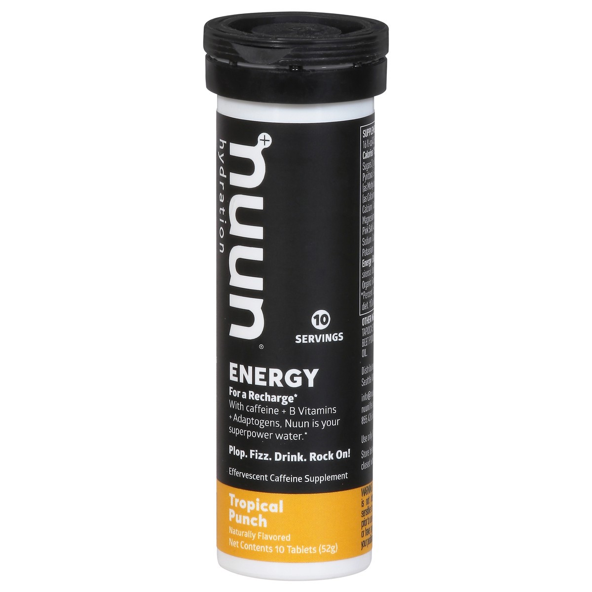 slide 3 of 9, Nuun Hydration Tropical Punch Energy 10 Tablets, 