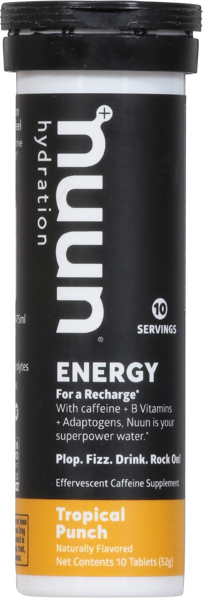 slide 6 of 9, Nuun Hydration Tropical Punch Energy 10 Tablets, 