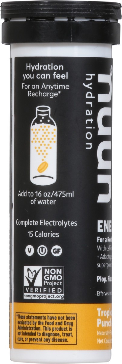 slide 7 of 9, Nuun Hydration Tropical Punch Energy 10 Tablets, 