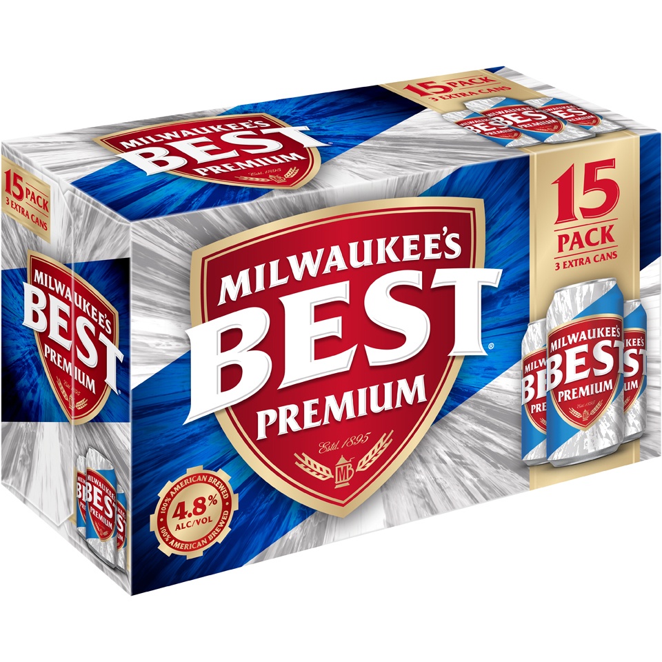 slide 2 of 6, Miller Brewing Co. Milwaukee's Best Lager, 15 ct; 12 fl oz