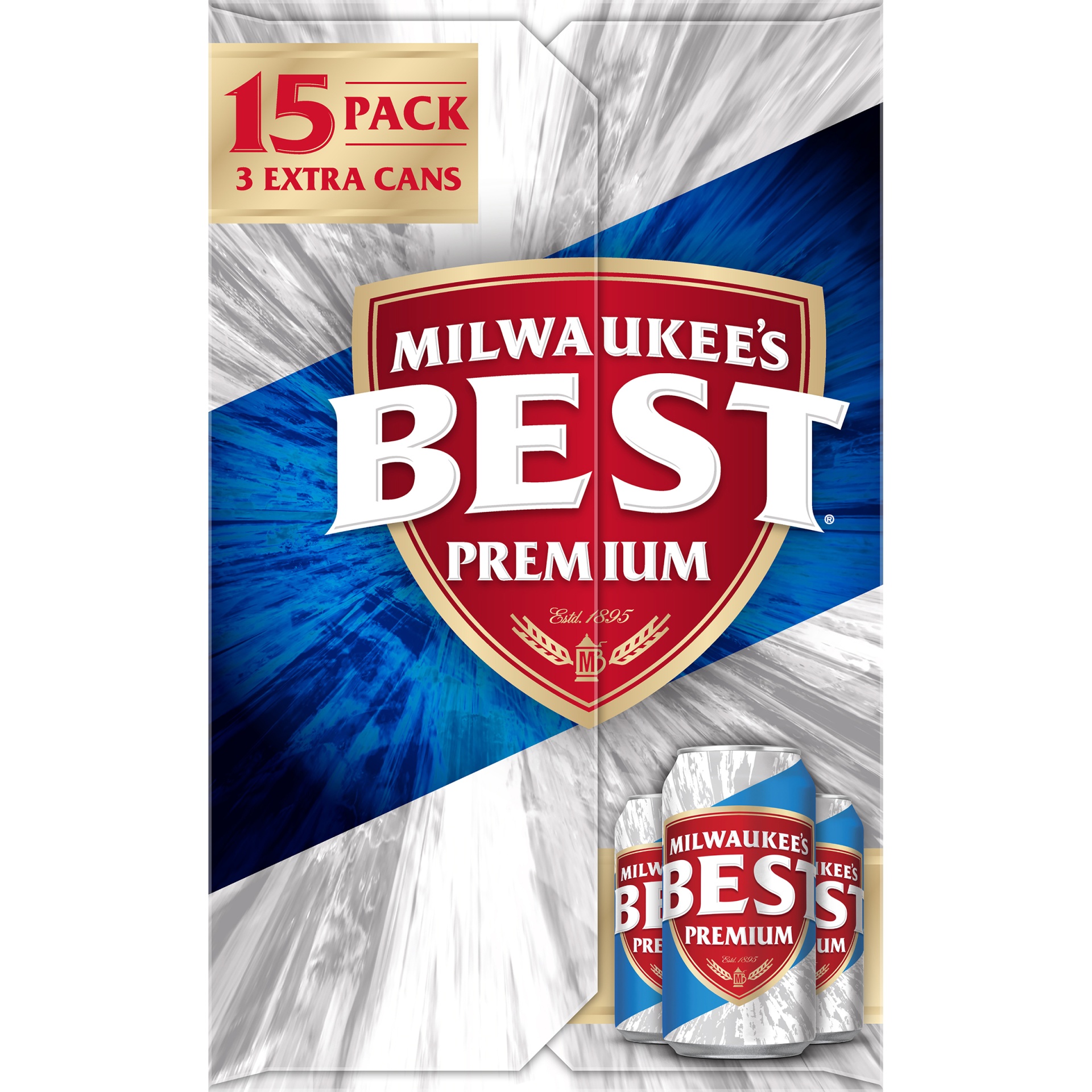 slide 4 of 6, Miller Brewing Co. Milwaukee's Best Lager, 15 ct; 12 fl oz