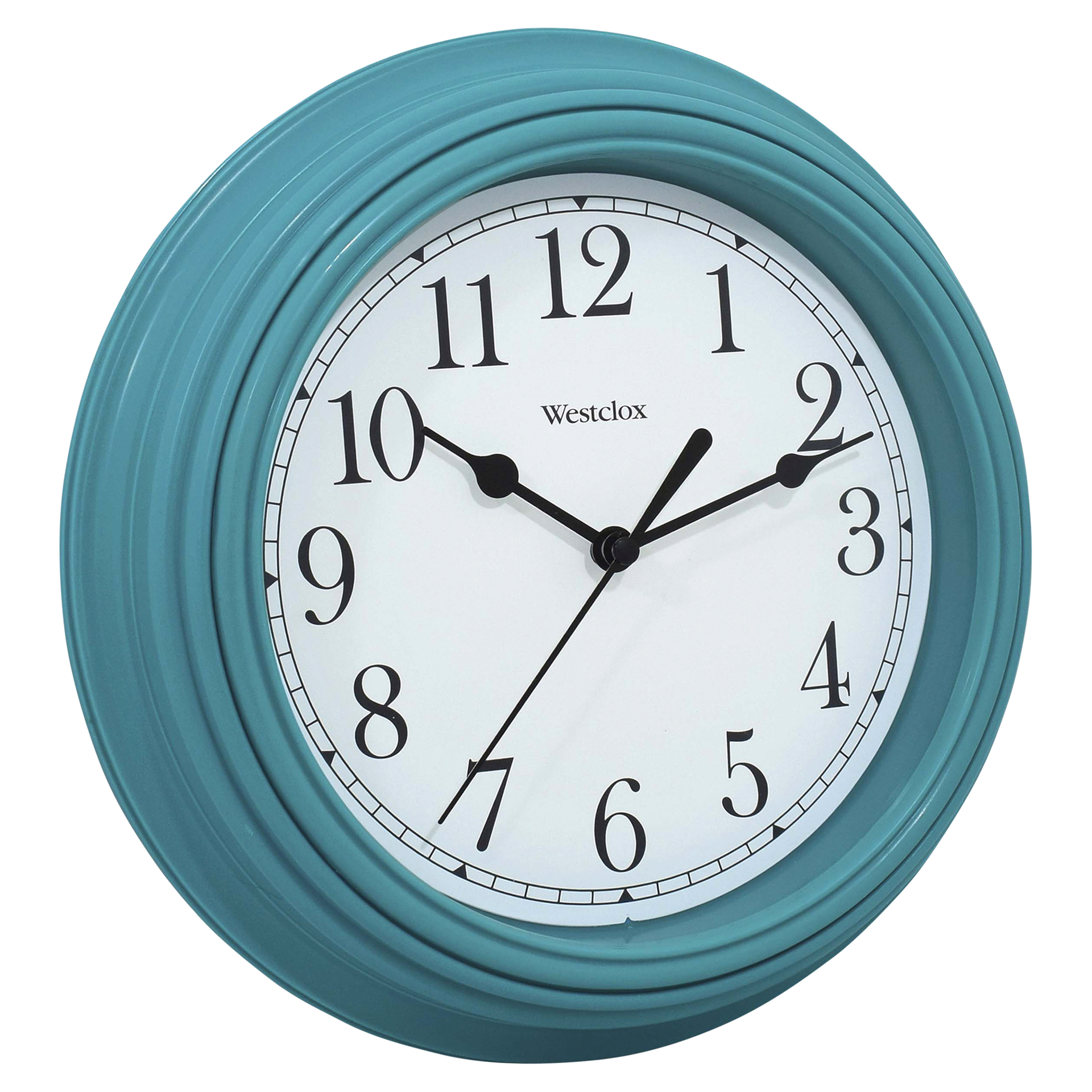 slide 3 of 13, Westclox Wall Clock 9 Inch Teal, 1 ct