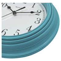 slide 8 of 13, Westclox Wall Clock 9 Inch Teal, 1 ct