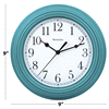 slide 13 of 13, Westclox Wall Clock 9 Inch Teal, 1 ct