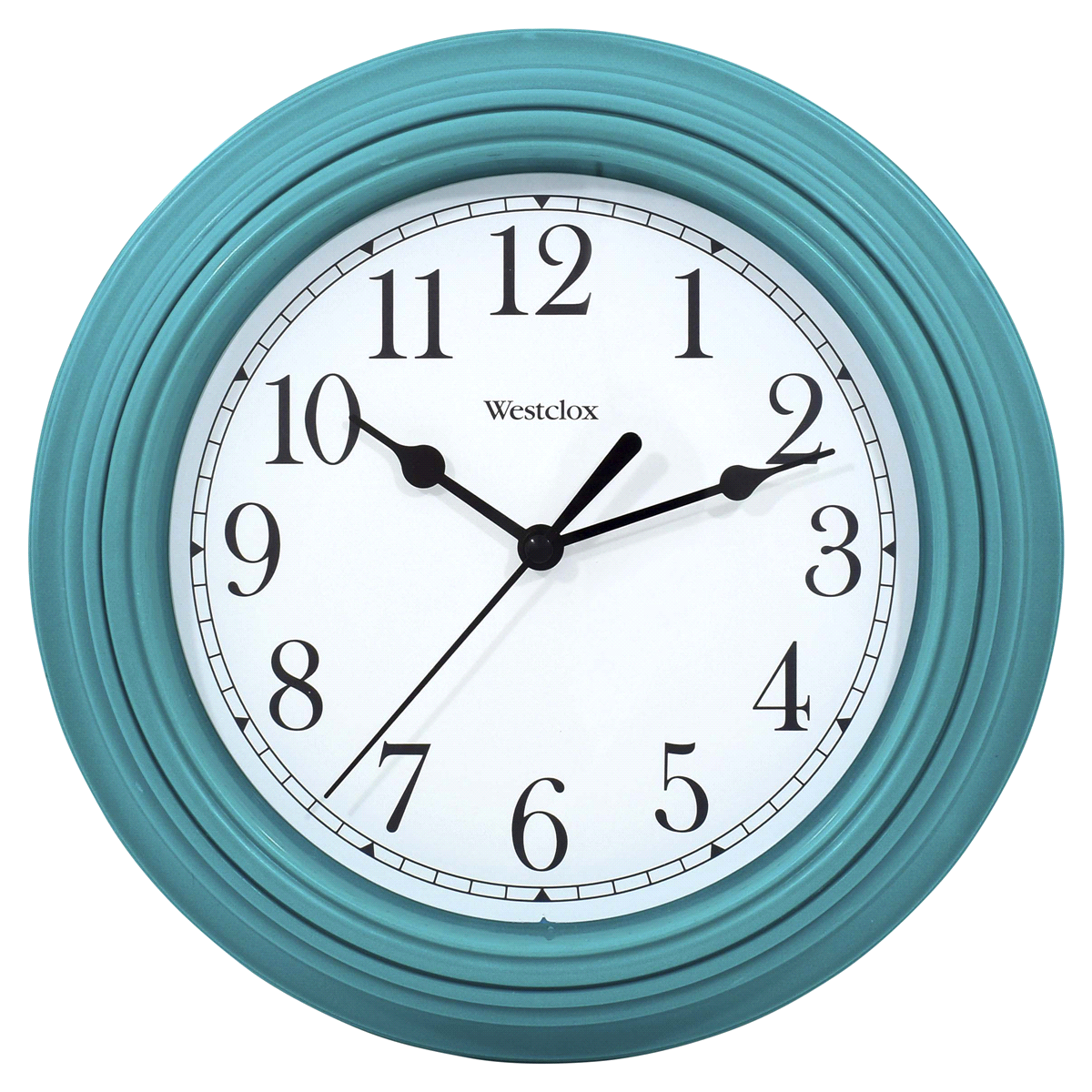 slide 1 of 13, Westclox Wall Clock 9 Inch Teal, 1 ct