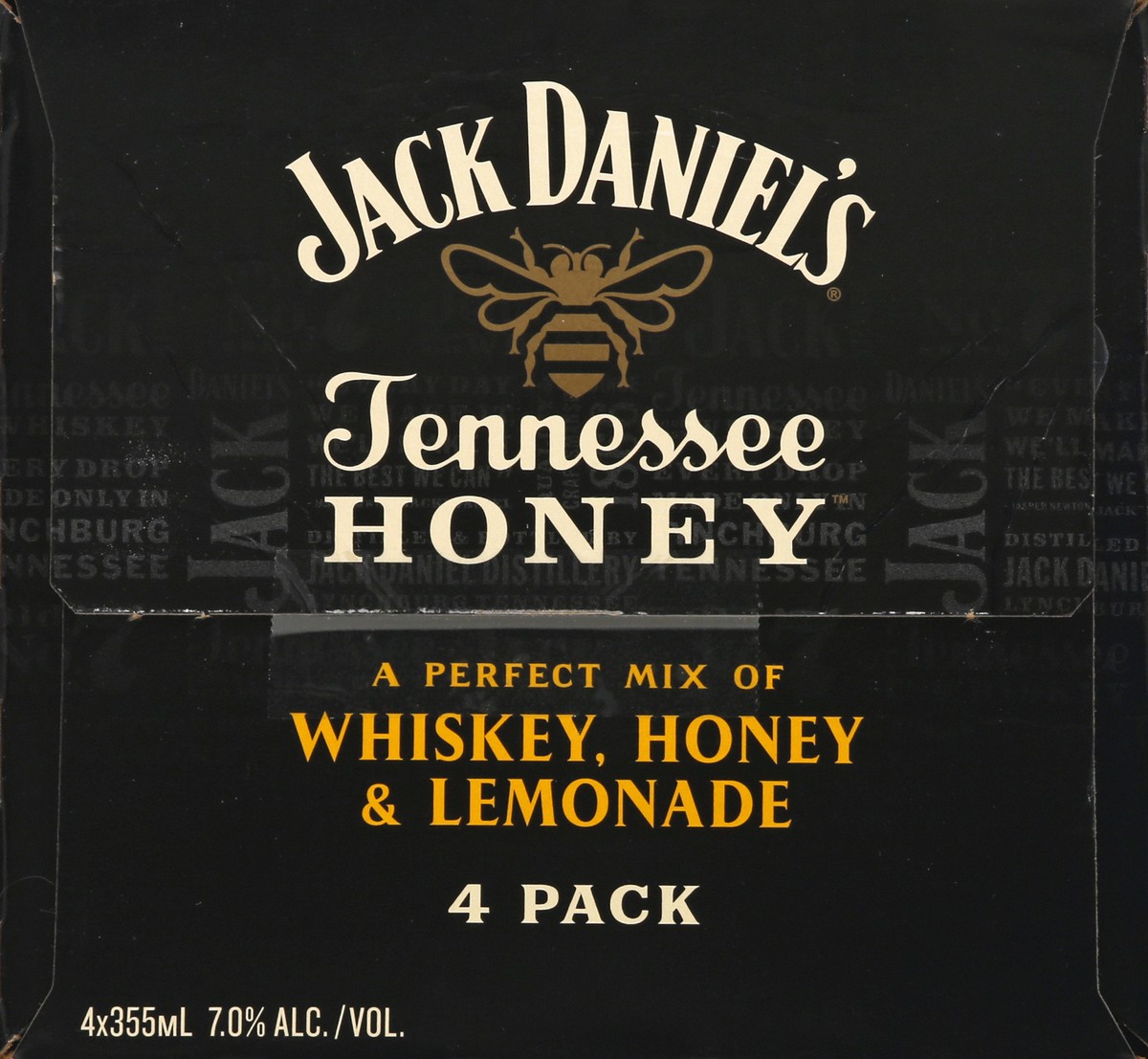 slide 4 of 9, Jack Daniel's 4 Pack Tennesse Honey Whiskey 4 ea, 4 ct; 355 ml