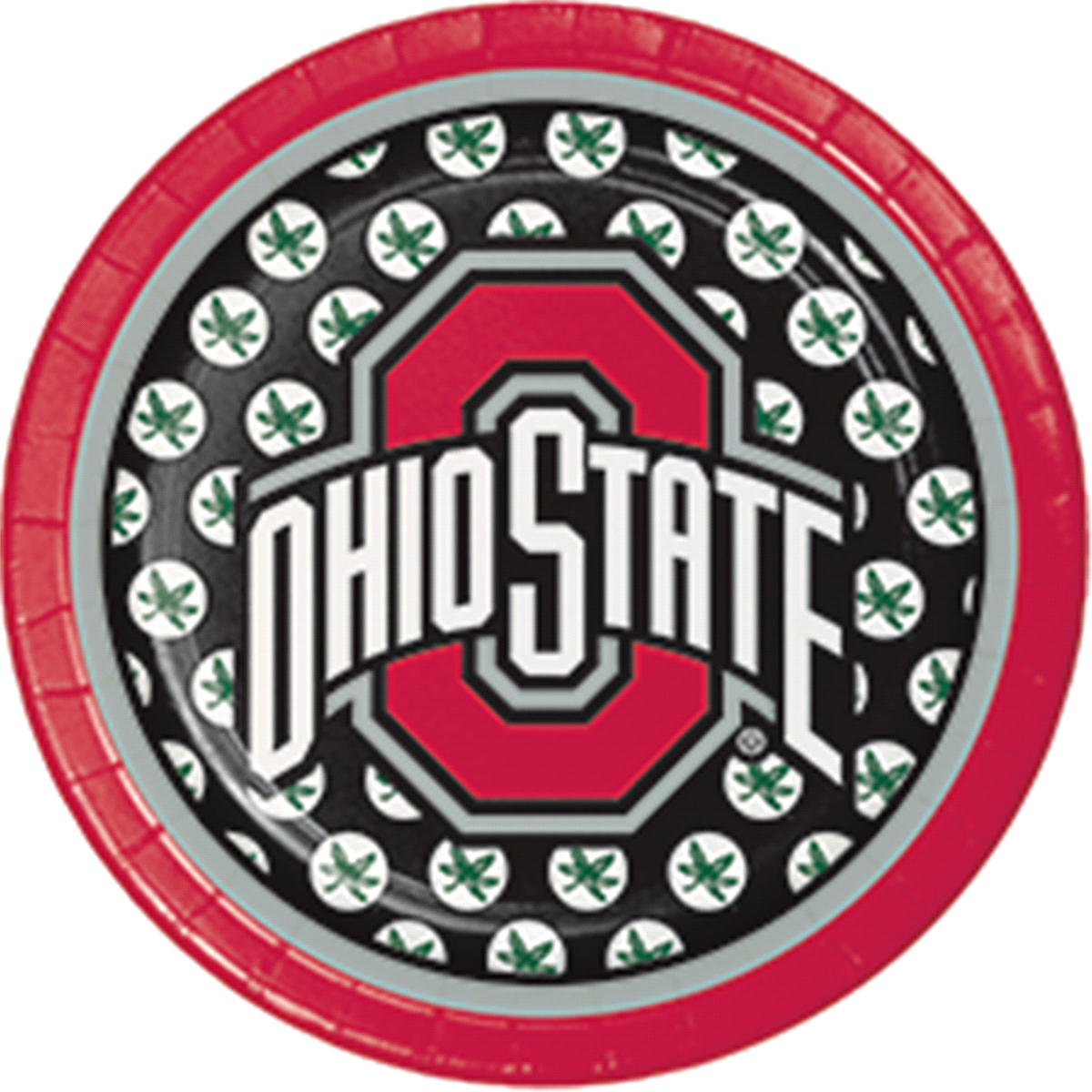 slide 1 of 1, Ohio State Buckeyes University Dessert Plates, 8 ct