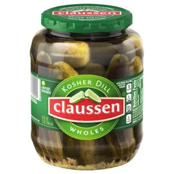 Claussen Kosher Dill Pickle Wholes, 32 fl. oz. Jar