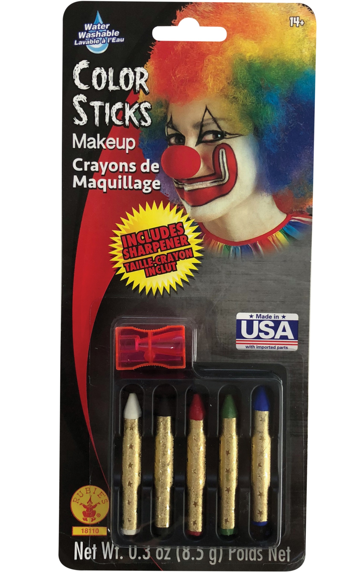slide 1 of 1, Rubie's Costume Color Sticks Makeup Crayons, 5 ct