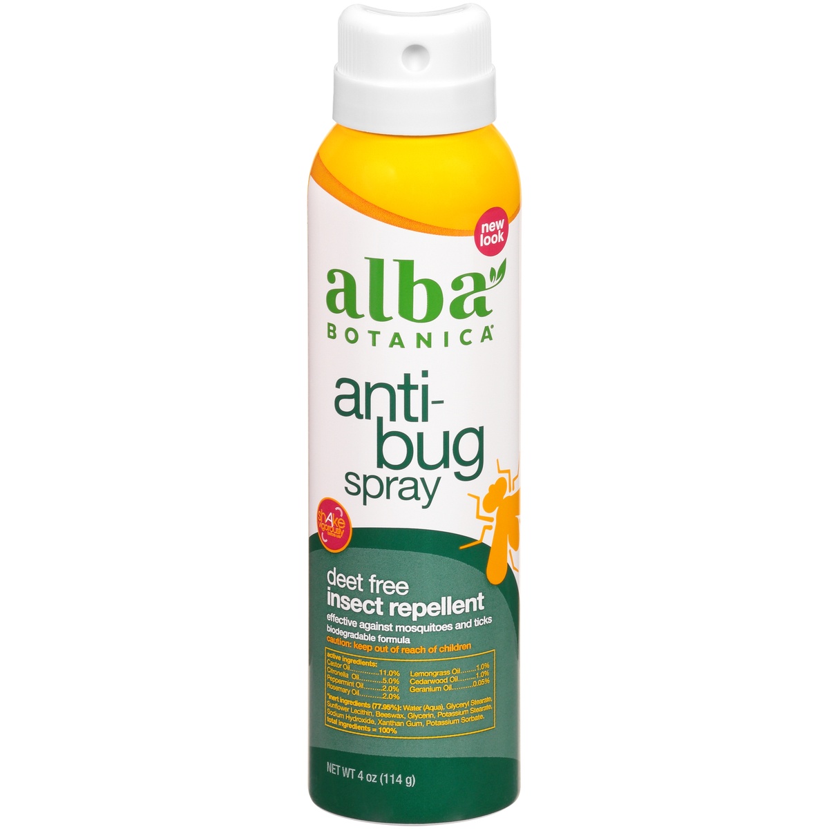 slide 1 of 1, Alba Botanica Deet-free Insect Repellent Anti-bug Spray, 4 oz