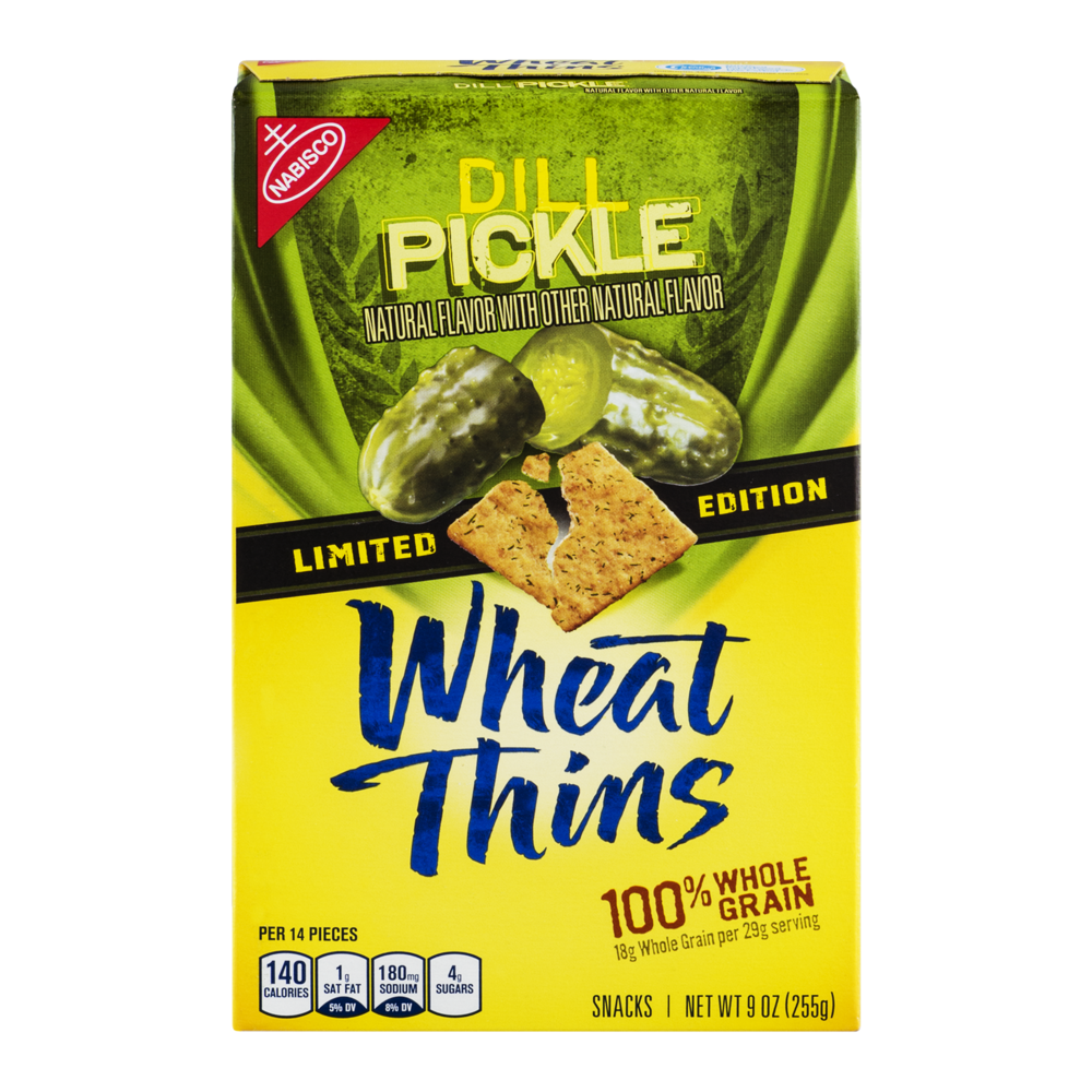 slide 1 of 1, Nabisco Wheat Thins Snacks Dill Pickle, 9 oz