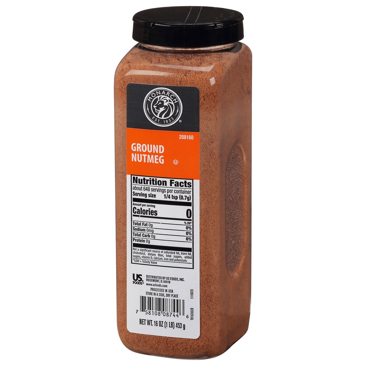 slide 5 of 9, Monarch Ground Nutmeg, 16 oz