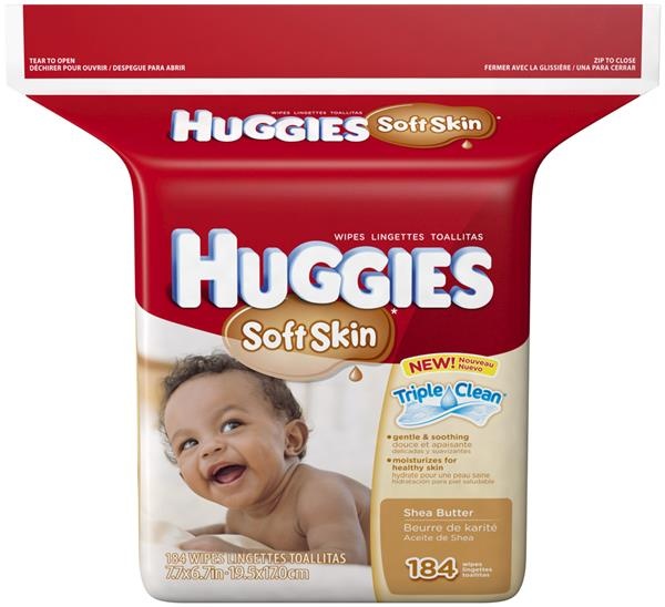 slide 1 of 1, Huggies Soft Skin Moisturizing Clean Shea Butter Wipes Refill, 184 ct