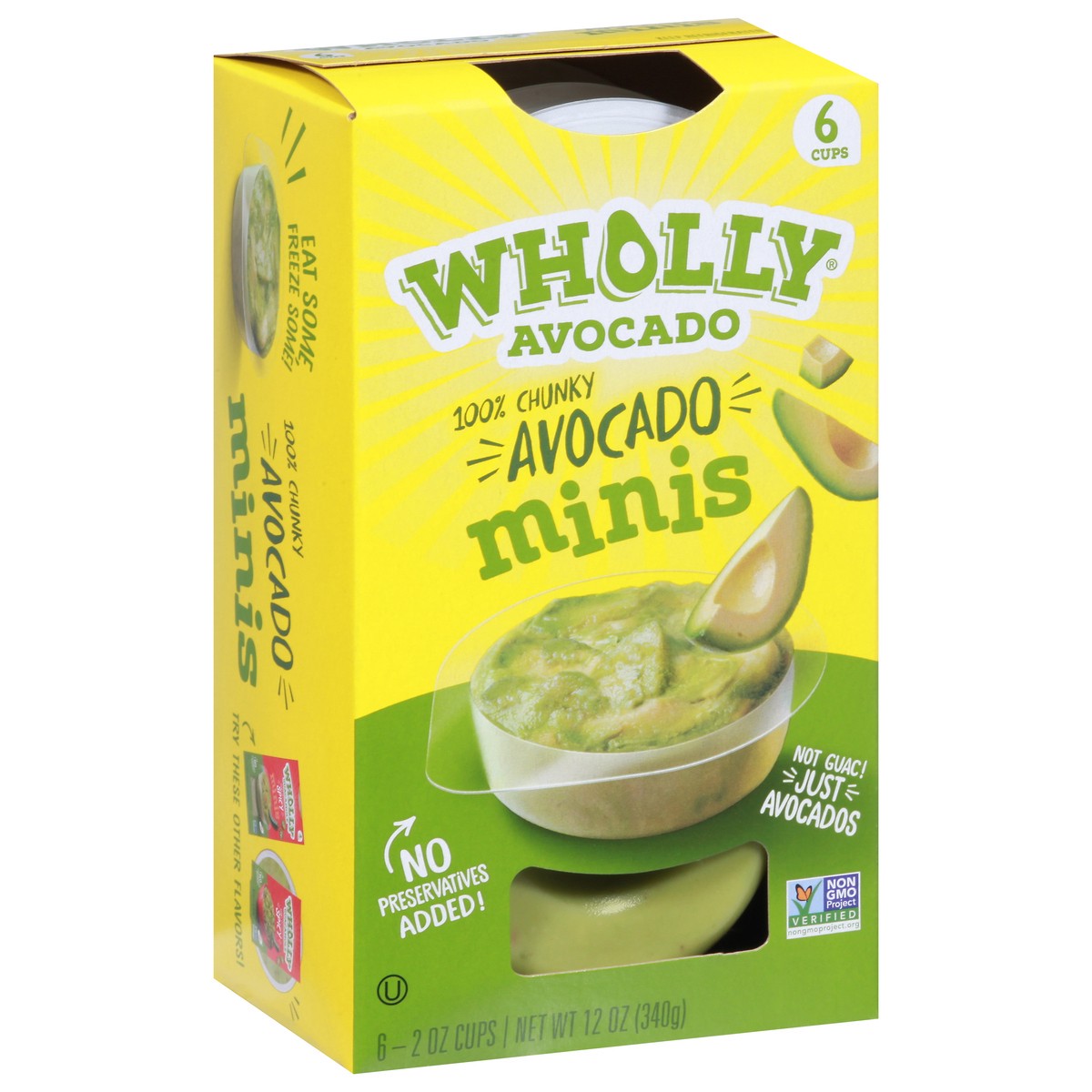 slide 3 of 9, Wholly Avocado Smashed Avocado Minis 6 - 2 oz Cups, 6 ct