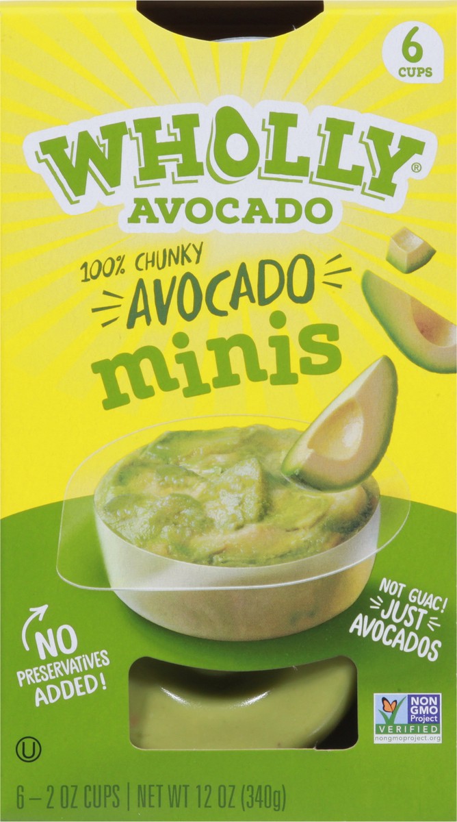 slide 2 of 9, Wholly Avocado Smashed Avocado Minis 6 - 2 oz Cups, 6 ct