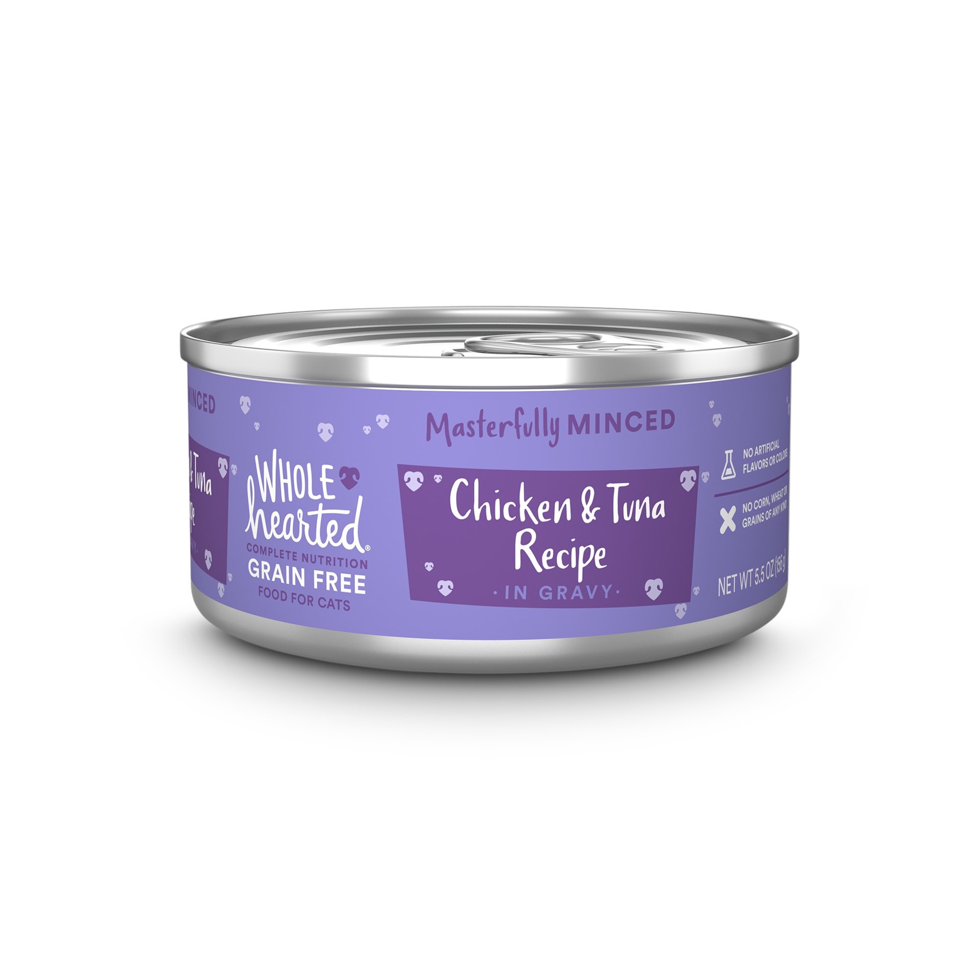 slide 1 of 1, WholeHearted Whd-Cat 5.5Z Chkn&Tuna Minced, 1 ct