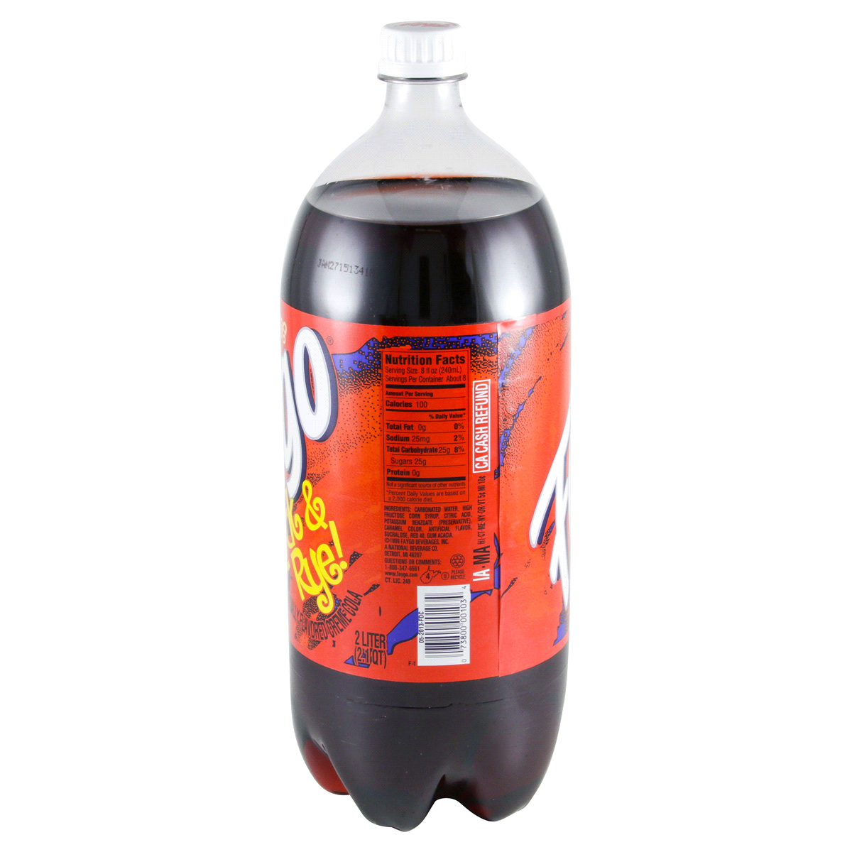 slide 2 of 4, Faygo Rock n Rye Soda Bottle - 2 liter, 2 liter