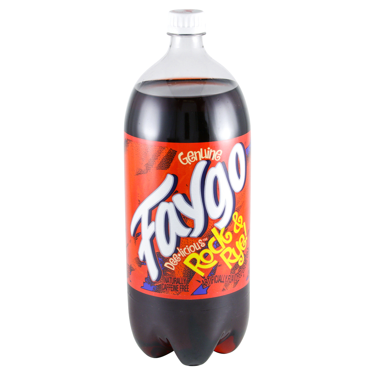 slide 4 of 4, Faygo Rock n Rye Soda Bottle - 2 liter, 2 liter