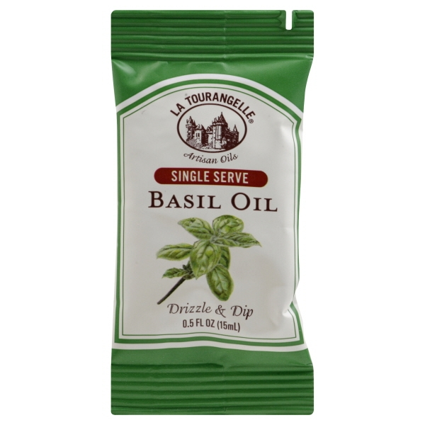 slide 1 of 1, La Tourangelle Basil Oil Single Serve Pouch, 0.5 oz